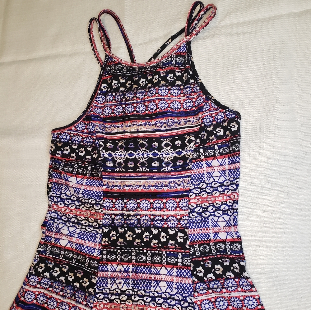 Mudd Multi-colored Juniors  Summer Dress, Purple, Blue, White, XS - Picture 13 of 15
